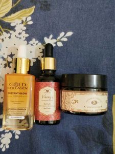 Set Of Two Serums And One Sandalwood Moisturizer