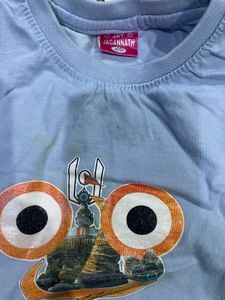 Jagannath  Tshirt with two vibrant colour froc