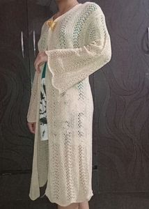 WOMAN GOLD CROCHET  SWEATER ❤️