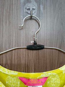 Yellow Printed Kurta