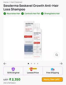 Sesderma Seskavel Growth Anti-Hair Loss Shampoo