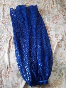 Blue Lace Tail Dress