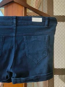 Low Rise Denim Shorts