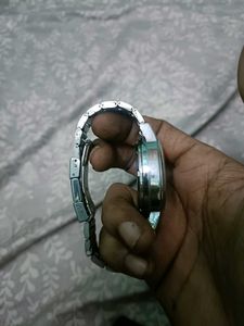 Silver Skeleton Watch