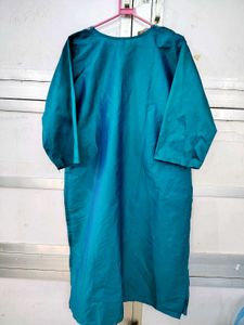 Teal Embroidered Kurta