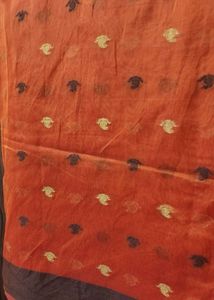 Orange Patterned Saree