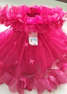 Elegant Maroon Ball Flower Girl Dress