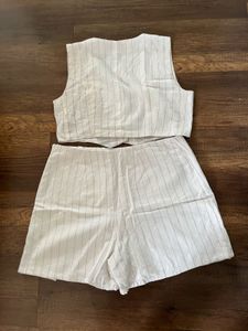 NUON Striped Skorts and top set