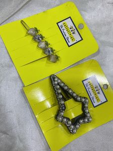 Stone Hair Clips