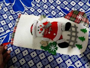 Festive Snowman Christmas Stocking