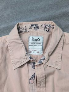 Patterned Trim Button-Down