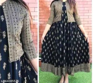 Anarkali Navy Blue Suit