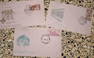 3 1960s Vintage Indian FirstDayCovers FDC : SET2