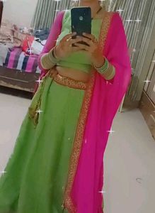 Raw Silk Lehnga