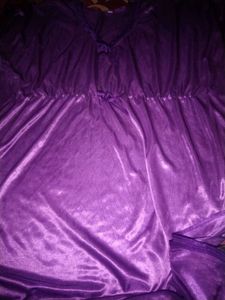 Purple Satin Nightgown