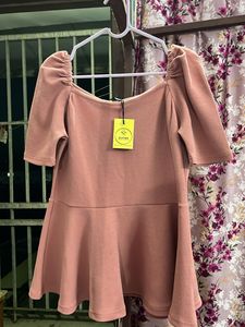 Pink Peplum Top