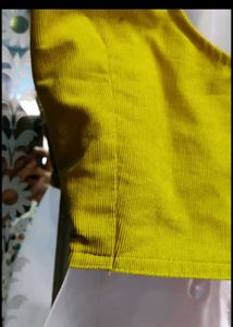 Yallow Sleeveless Blouse