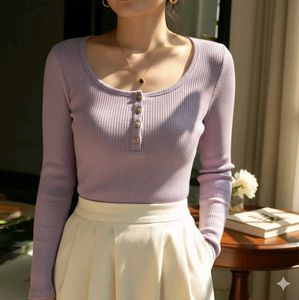 🪻Lilac Ribbed Top