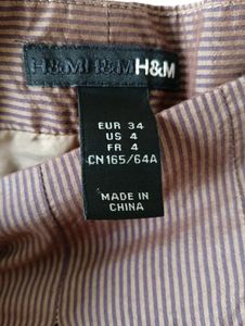 Stylish H&amp;M Pinstripe Skirt From Europe