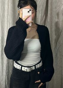 Classic Black Bolero Cardigan