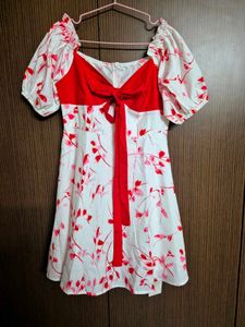 URBANIC Floral Pink and Red Dress | 36