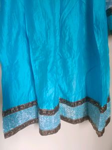Blue Anarkali Kurti