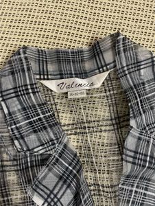 Sheer Plaid Blazer