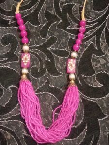 Pink Beaded Necklace