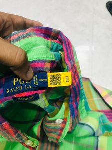 Polo Ralph Lauren 100% Linen Madras Check Shirt