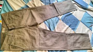 Men's Khaki Straight Leg Pants