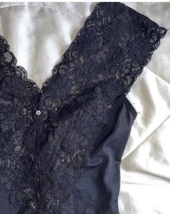 Black Lace Romper