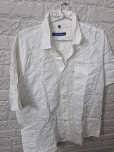 Men's White Short Sleeve Shirt
