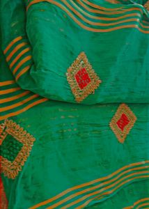 Green Colour Sadi Used