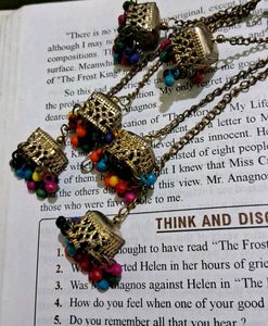 Multi Colour Oxidised Earring