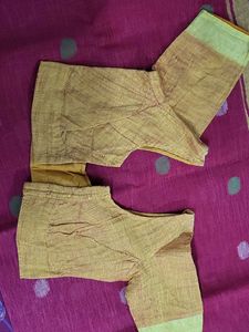 Red Linen Saree
