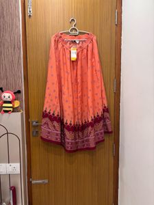 🆕 “Aurelia” peach Ethnic Skirt