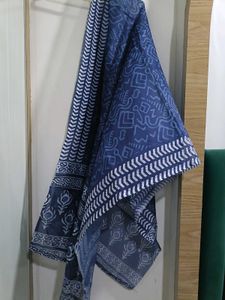 Elegant Blue Printed Kurta Set