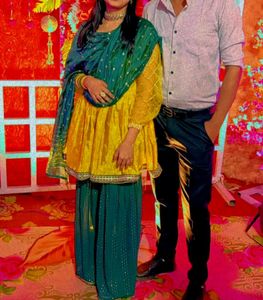 Elegant Punjabi Suit Gharara