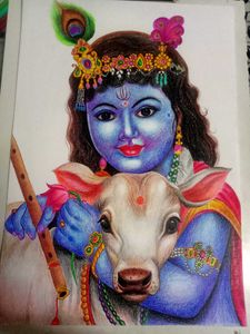 Lord Krishna Drawing