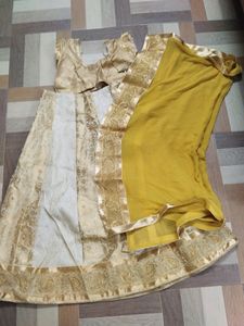 Grand Golden Dress For Girls