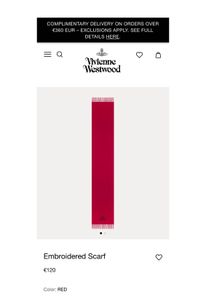 Vivienne Westwood Scarf Luxury For Winter ❤️