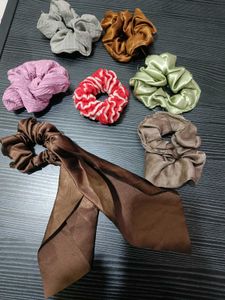 Scrunchies &amp; Hairbands Combo Of 11