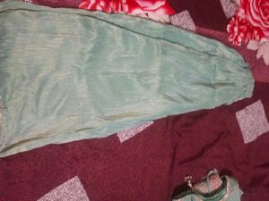 Sea Green Embroidered Plazo Suit