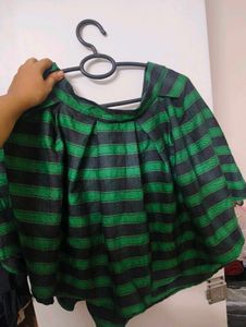 Green Plaid Two-Piece Set
