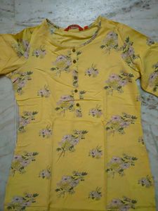 Fusion Floral Printed Kurta