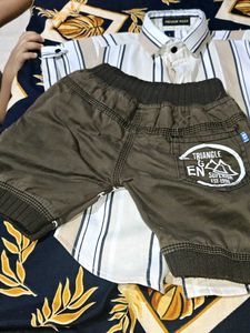 denim cotton shirt &amp; Shorts