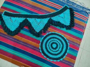 Handmade Woolen Door Toran And Thalipose Combo Set