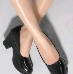 Black Block Heel Pumps