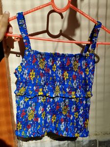 Sleeveless Tank Top | Blue Color|