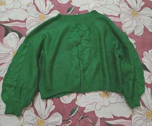 Green Knit Sweater
